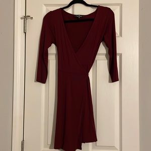 Lulus wrap dress with tie